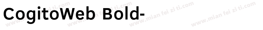 CogitoWeb Bold字体转换